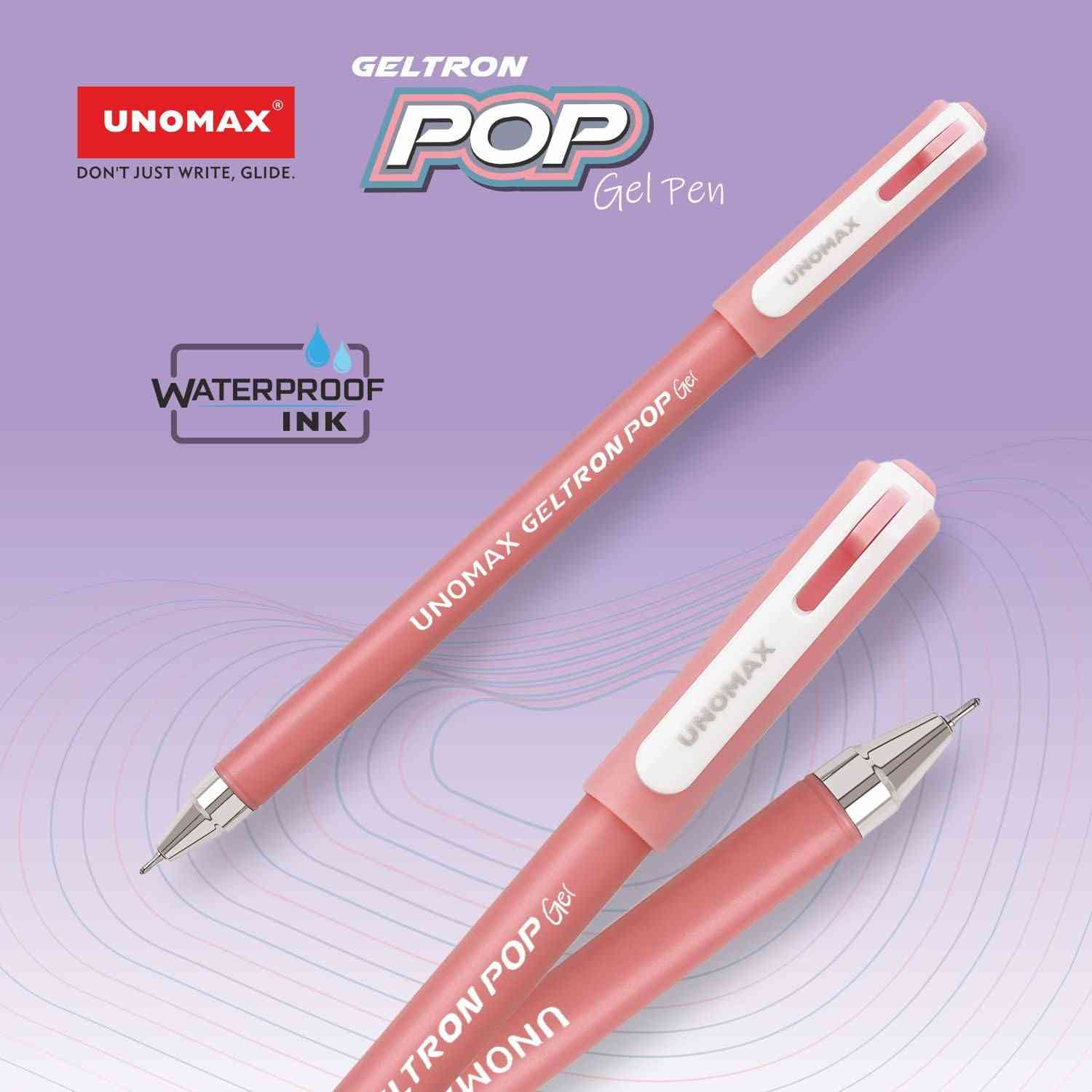 UNOMAX  pop red gel pen